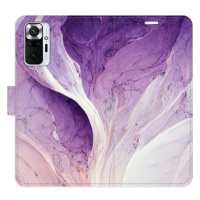 iSaprio flip pouzdro Purple Paint pro Xiaomi Redmi Note 10 Pro