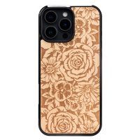 Dřevěné Pouzdro Bewood pro iPhone 16 Pro Max Růže Aniegre