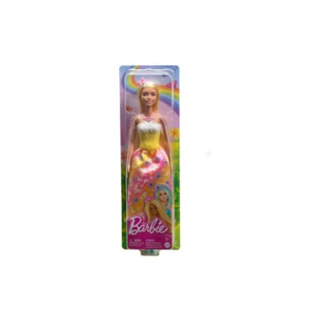 Barbie Pohádková princezna žlutá HRR07 Mattel