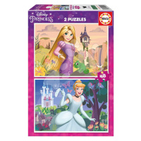 Puzzle Princezny Disney Educa 2 x 48 dílků