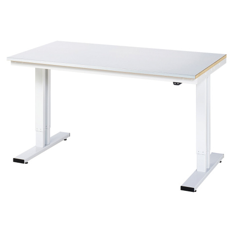 RAU Psací stůl s elektrickým přestavováním výšky, ocelový povlak, nosnost 300 kg, š x h 1500 x 8
