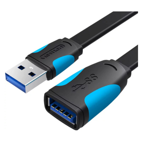 Kabel Vention Flat USB 3.0 extender VAS-A13-B200 2m Black