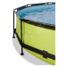 Bazén se stříškou a filtrací Lime pool Exit Toys kruhový ocelová konstrukce 360*76 cm zelený od 