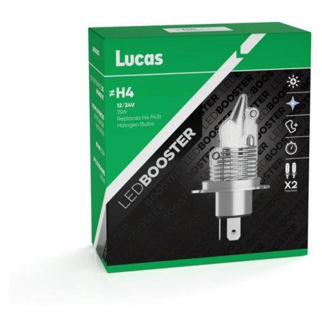 Lucas 12V/24V H4 LED žárovka P43t, sada 2 ks 6500K
