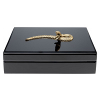 KARE Design Krabička na šperky Snake Bite - černá, 28x7cm