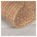 Flair Rugs koberce Kusový koberec Capri Jute Natural/Coral kruh - 180x180 (průměr) kruh cm