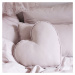 Cotton &amp; Sweets Boho obdélníkový polštář s bublinkami pudrově růžová 35x60cm
