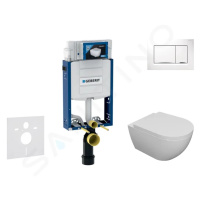 GEBERIT Kombifix Set předstěnové instalace, klozetu Oudee a sedátka softclose, tlačítko Sigma30,