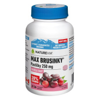 NatureVia Max brusinky pastilky 250 mg 30+6 pastilek