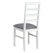Jídelní židle NILA 8 bílá/světle šedá