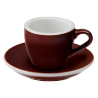 Loveramics Egg - Espresso 80 ml Cup and Saucer - Brown