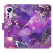 iSaprio flip pouzdro Purple Marble pro Xiaomi 12 / 12X