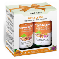 MOVit Energy Mega Detox Ostropestřec + Kurkumin FORTE dárkové balení 60+60 kapslí