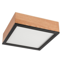 Stropní svítidlo OAK SQUARE 2xE27/15W/230V 31x31 cm dub/černá