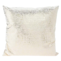 Dekorační polštář Cushion 45x45 cm, krémový lesklý