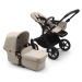 BUGABOO Donkey 5 Mineral Mono Kočárek kompletní Black/Desert Taupe-Desert Taupe