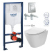 Rapid SL pro závěsné WC 38528SET s chromovou deskou + WC CERSANIT CLEANON CITY 38772001 CI1