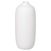 Bílá keramická váza Blomus Ceola, výška 18 cm