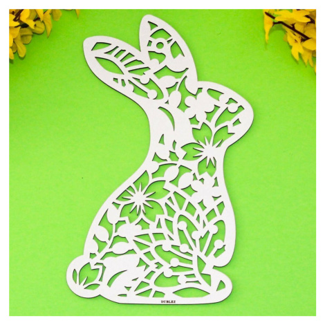 Velikonoční zajíc - Dřevěná dekorace DUBLEZ
