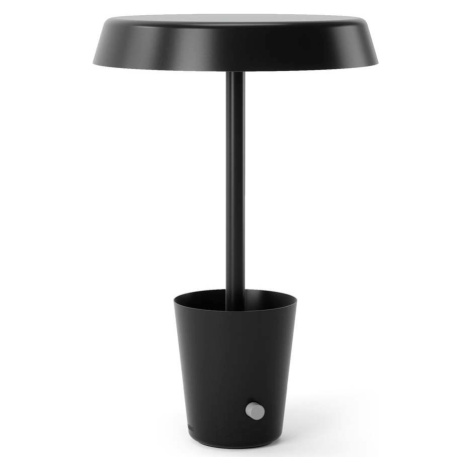 Matně černá LED stolní lampa (výška 31 cm) Cup – Umbra