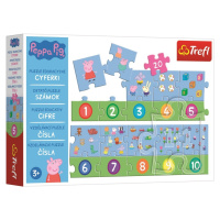 Vzdělávací puzzle Čísla Prasátko Peppa