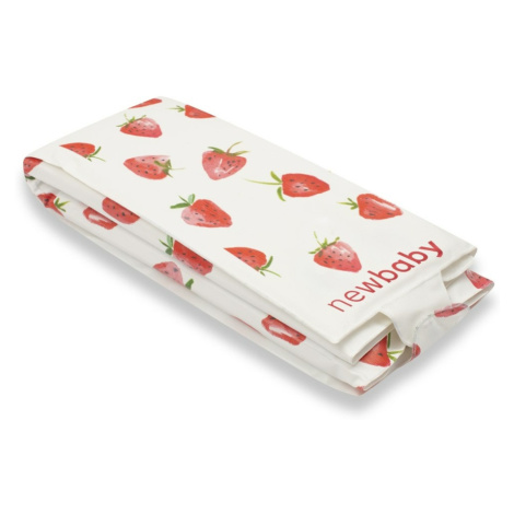 New Baby Cestovní přebalovací podložka Basic Strawberry, 40 x 59 cm