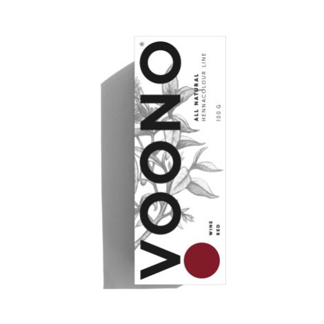 VOONO Wine Red  přírodní henna na vlasy vínová červená 100 g
