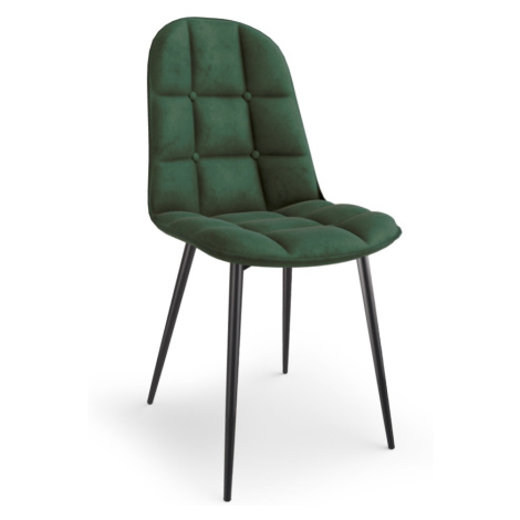 Jídelní židle SARATOGA, tmavě zelená Halmar