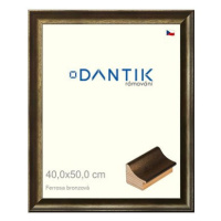 DANTIK rámeček 40 × 50, Ferrosa bronzový plexi čiré