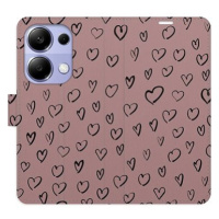 iSaprio Flip pouzdro Heart Dark 02 pro Xiaomi Redmi Note 13 Pro