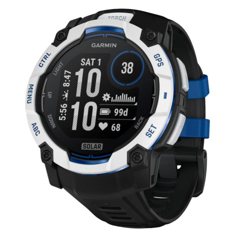 Garmin Instinct 3 Solar 50 mm chytré hodinky Whitestone Black/Blue