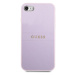 Guess hard obal na iPhone SE 2022 / SE 2020 / 8 / 7 Purple 4G Logo Saffiano