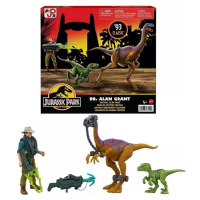 Mattel Jurassic World Alan Grant s dinosaury a doplňky HMM24