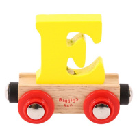 Bigjigs Rail vagónek dřevěné vláčkodráhy - Písmeno E