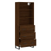 vidaXL Skříň highboard hnědý dub 69,5 x 34 x 180 cm kompozitní dřevo