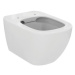 DEANTE Podomítkový rám, pro závěsné WC mísy + SLIM tlačítko chrom + WC Ideal Standard Tesi se se