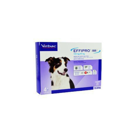 Effipro DUO Dog M (10-20kg) 134/40 mg, 4x1,34ml 1 + 1 zdarma Virbac