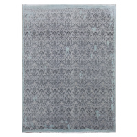 Diamond Carpets koberce Ručně vázaný kusový koberec Diamond DC-M 5 Light grey/aqua - 245x305 cm