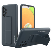 Wozinsky Flexibilní silikonové pouzdro se stojánkem na Samsung Galaxy A13 5G Navy blue