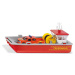 SIKU Super 2117 člun převážející hasičské auto 1:50