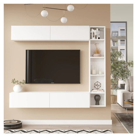 TV stěna Houseland Cohen bílá