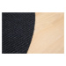 Vopi koberce Kusový koberec Quick step antracit kruh - 160x160 (průměr) kruh cm