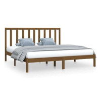 Rám postele medově hnědý masivní borovice 200 × 200 cm, 3105183