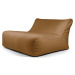 Hnědý sedací vak z textilie bouclé Sofa Lounge – SLOWDOWN