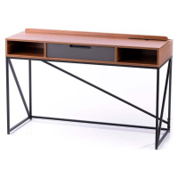 Pracovní stůl s deskou v dekoru ořechového dřeva 48x120 cm Odel – Homede