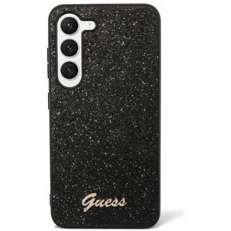 Guess hard silikonové pouzdro Samsung Galaxy S24 PLUS black Glitter Script