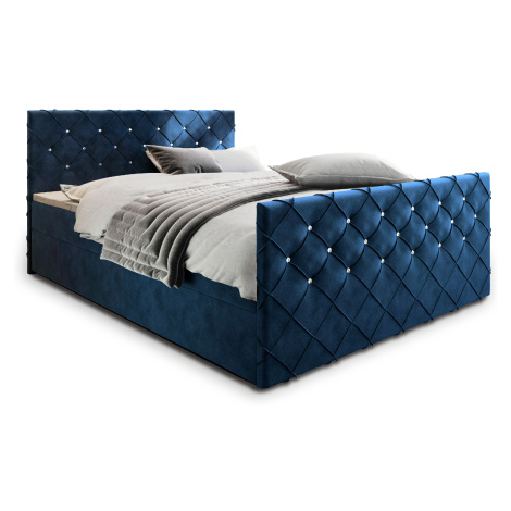 MSL Kontinentální čalouněná postel MARDI (180 x 200 cm) Barva látky: MAGIC VELVET 2316