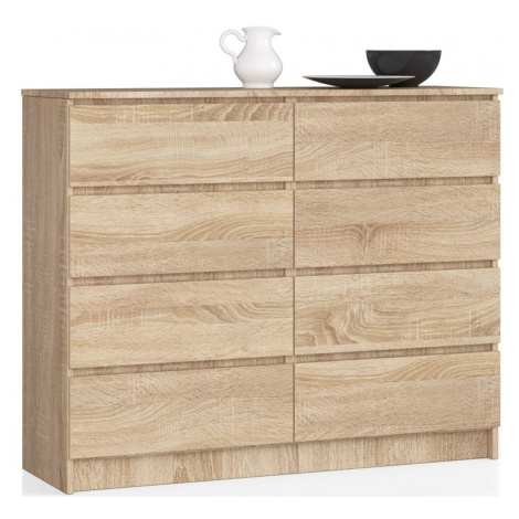 Komoda K120 8SZ dub sonoma Akord