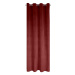 Dekorační velvet závěs s kroužky KARMEN 140x270 cm, vínová (cena za 1 kus) MyBestHome