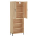 vidaXL Skříň highboard dub sonoma 69,5 x 34 x 180 cm kompozitní dřevo